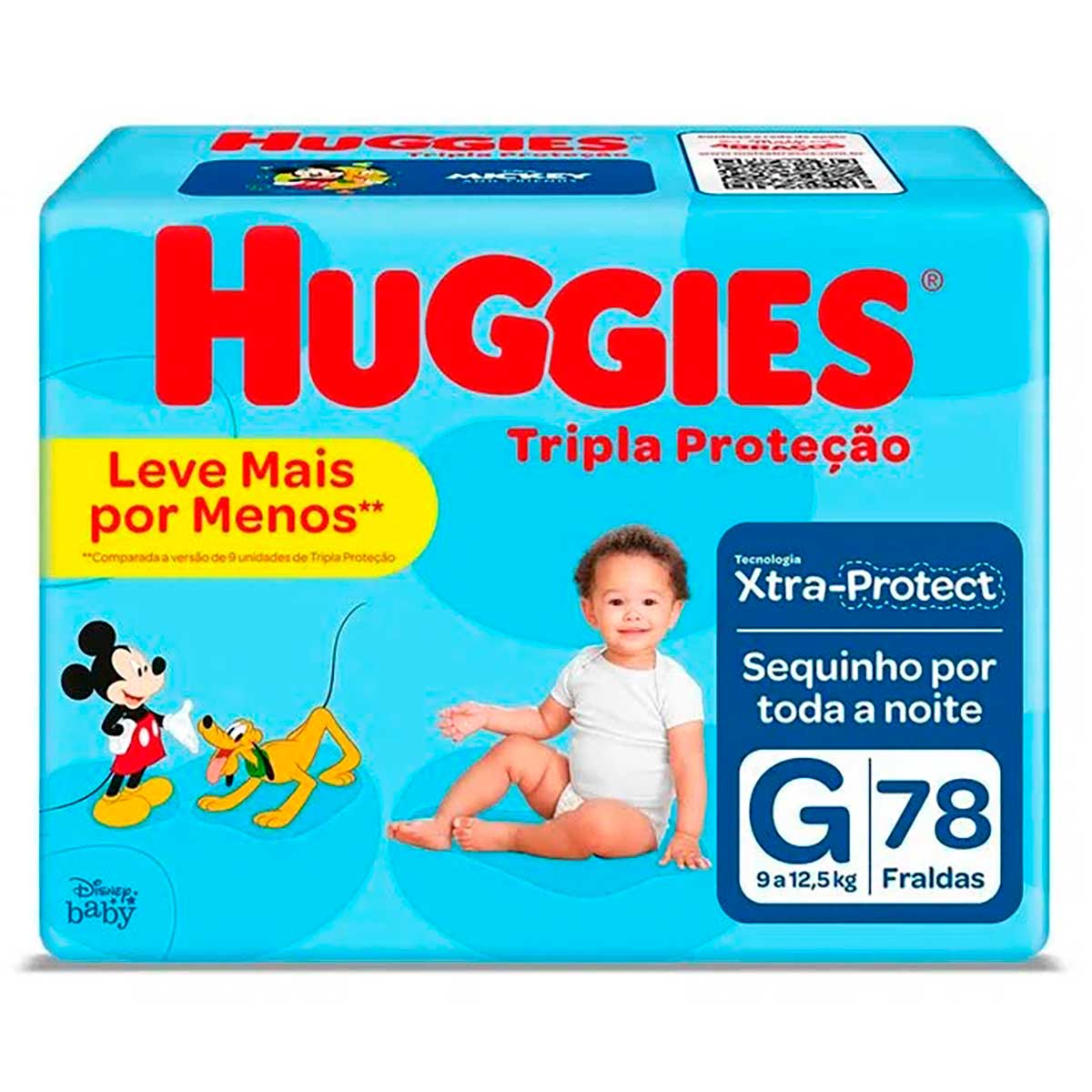 Fralda Huggies Tripla Proteção G - 78 fraldas