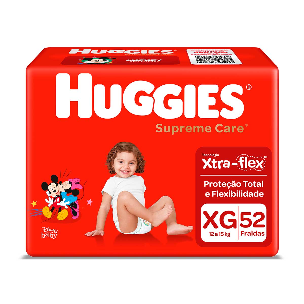 Fralda Huggies Supreme Care XG - 52 Fraldas