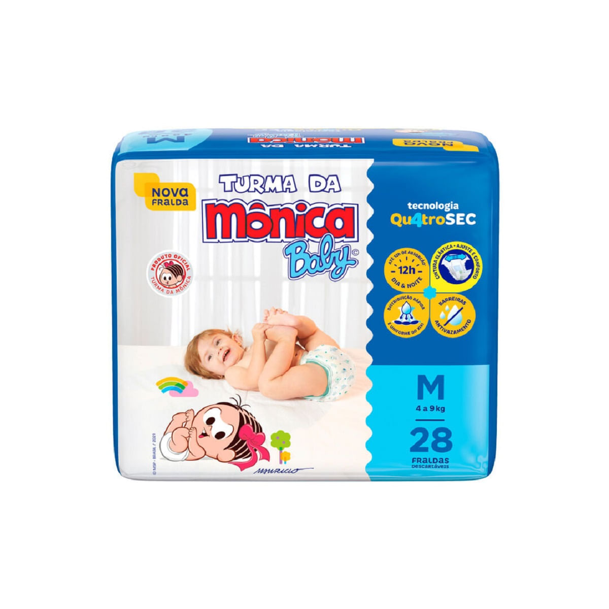 Fralda Infantil Turma Da Mônica Jumbo M