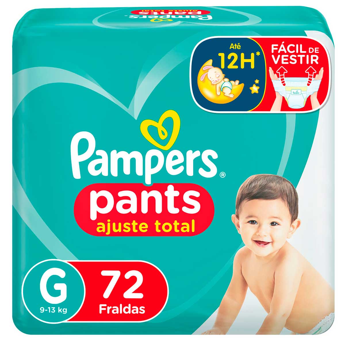 Fralda Pampers G Pants Ajuste Total 72 unidades