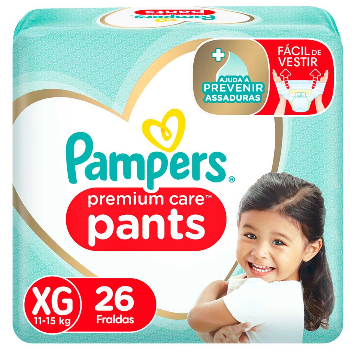 Fralda Pampers XG Premium Care Pants 26 unidades