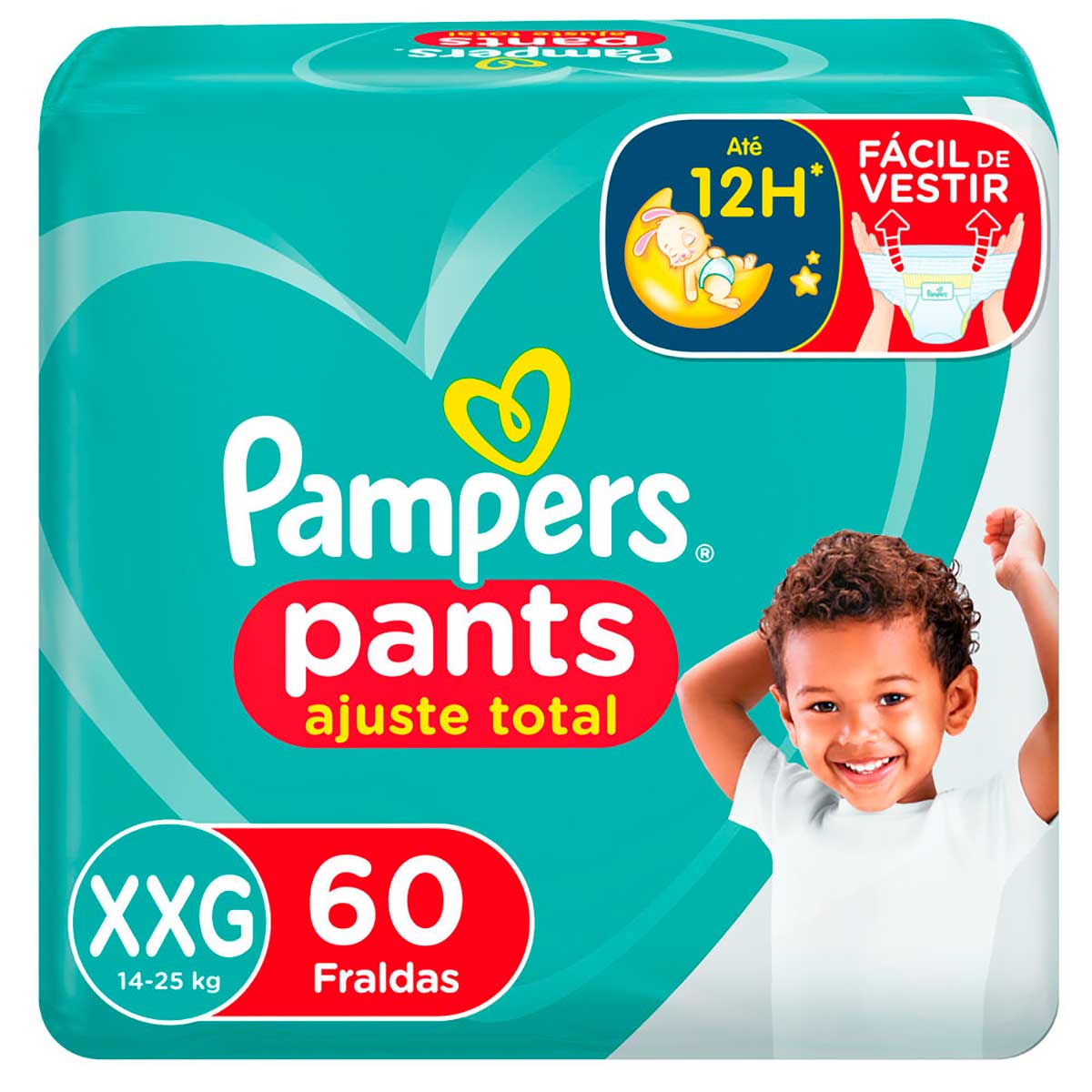 Fralda Pampers XXG Pants Ajuste Total 60 unidades