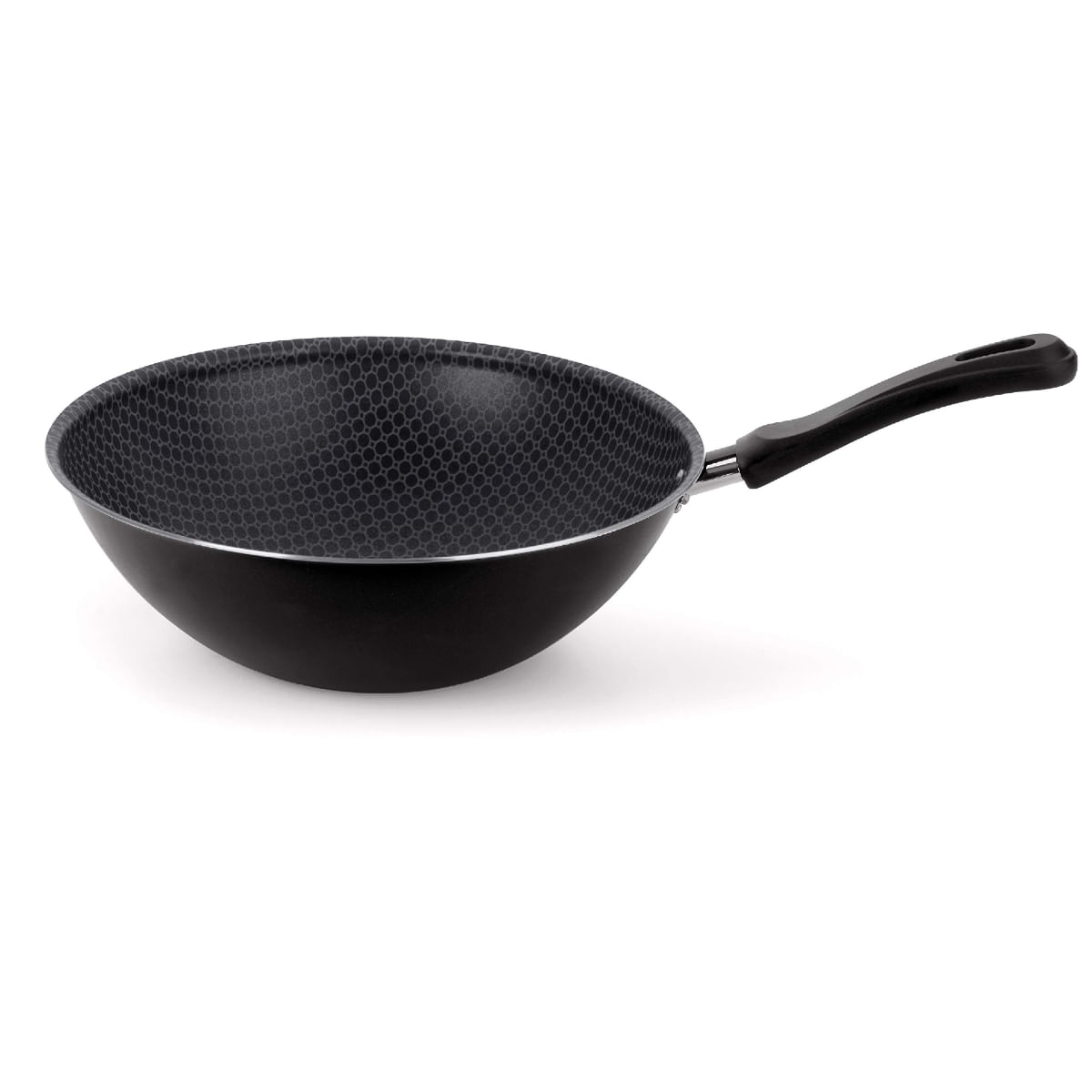 Frigideira Wok Preta Multiflon 24 cm