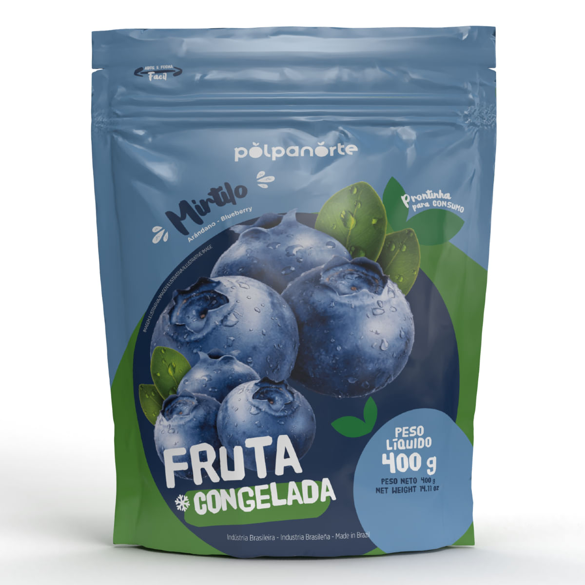 Frutas Congeladas Polpanorte Mirtilo 400 G