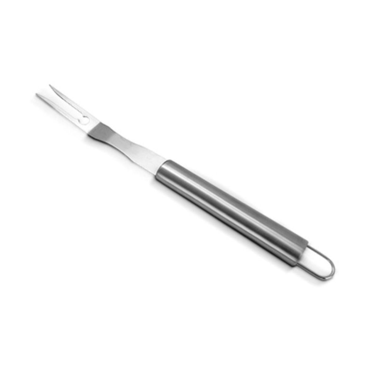 Garfo Longo Para Churrasco 43 Cm Prata Mimo Style