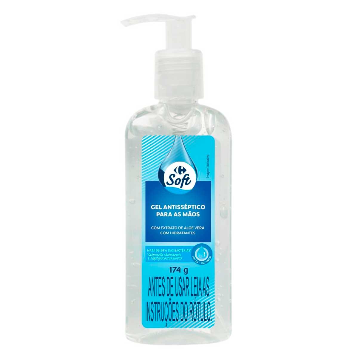 Gel Antisséptico Mãos Carrefour Soft 174 g