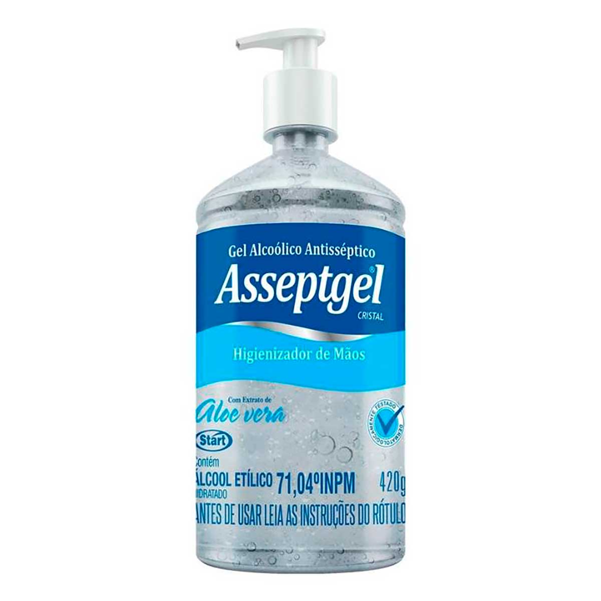 Álcool Gel Assepsia Mãos Asseptegel 420 g