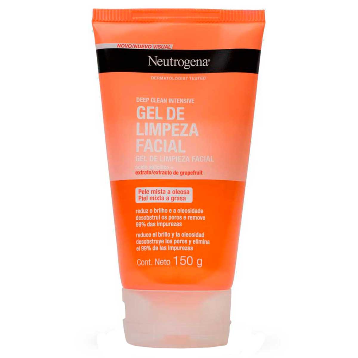 Gel de Limpeza Facial Neutrogena Deep Clean Intensive Grapefruit 150g