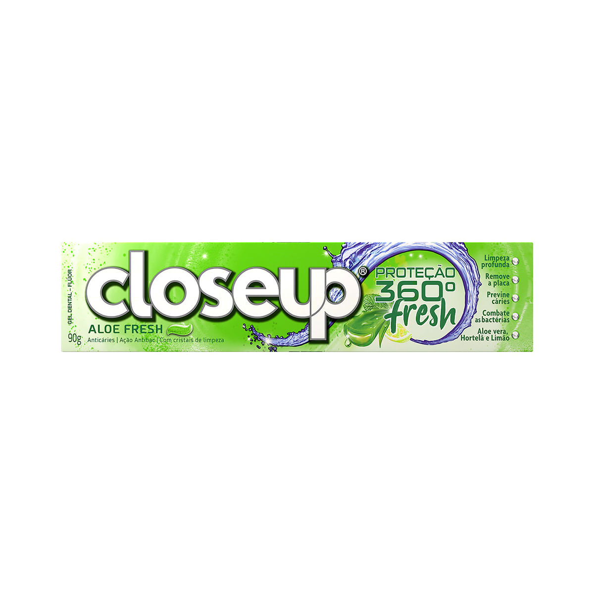 Gel Dental Close up Aloe Fresh com Extrato de Limão e Hortelã 90 g