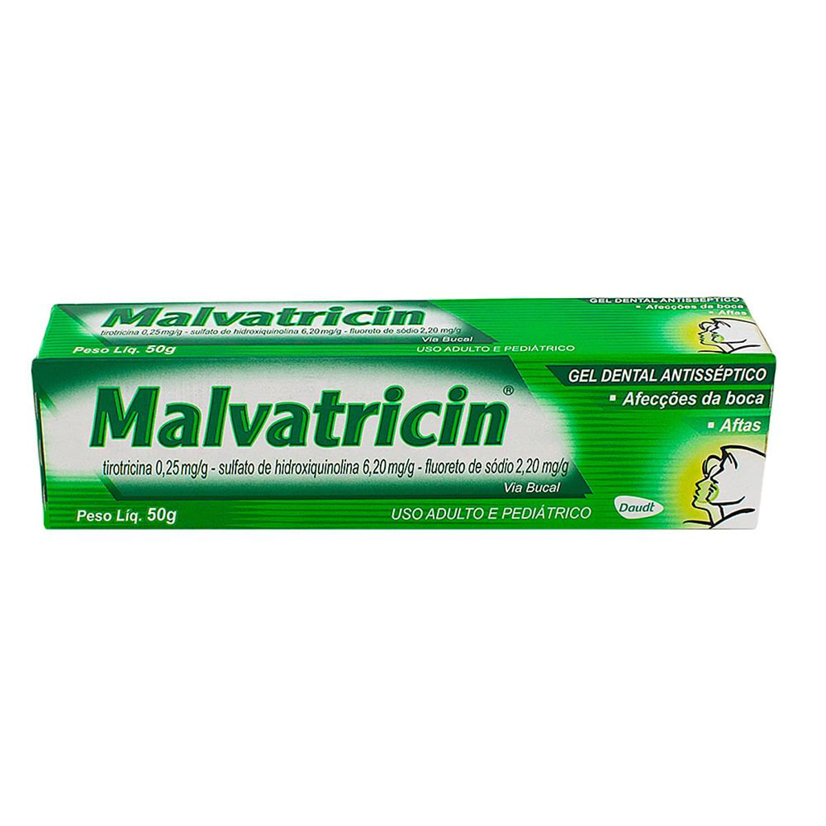 Gel Dental Malvatricin Com Flúor 50 g