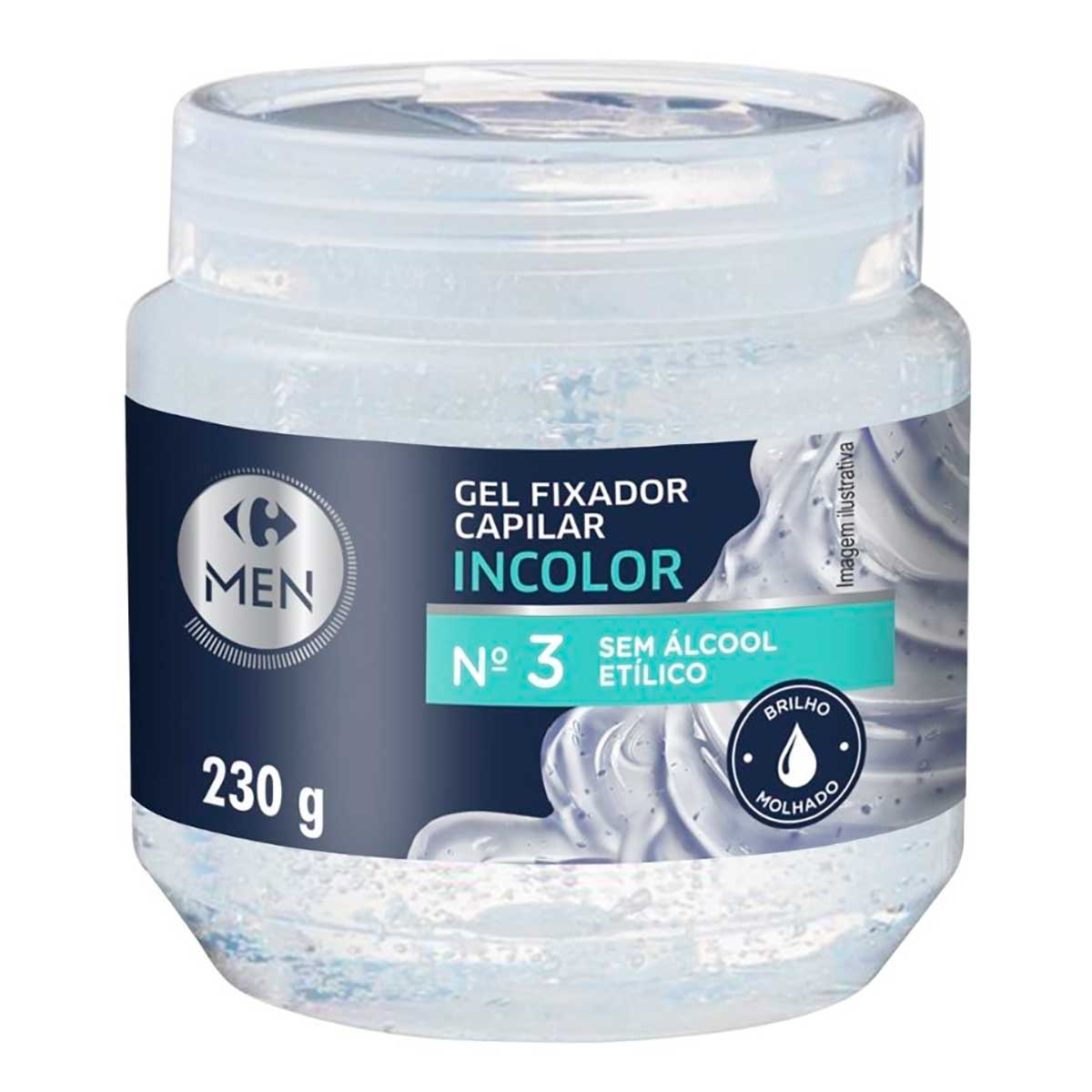 Gel Fixador Carrefour Men Incolor 230 g