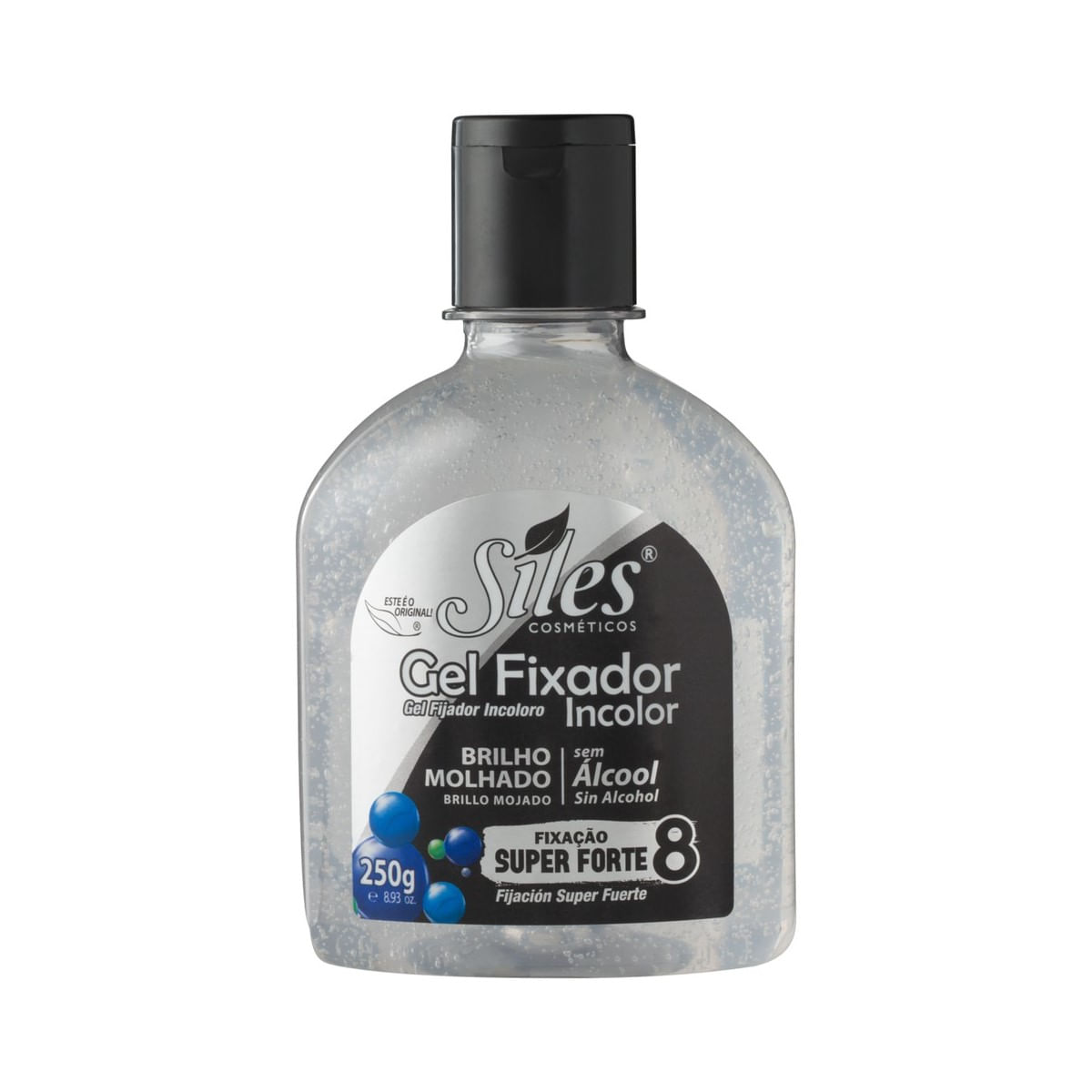 Gel Fixador Incolor Brilho Molhado Siles 250 g