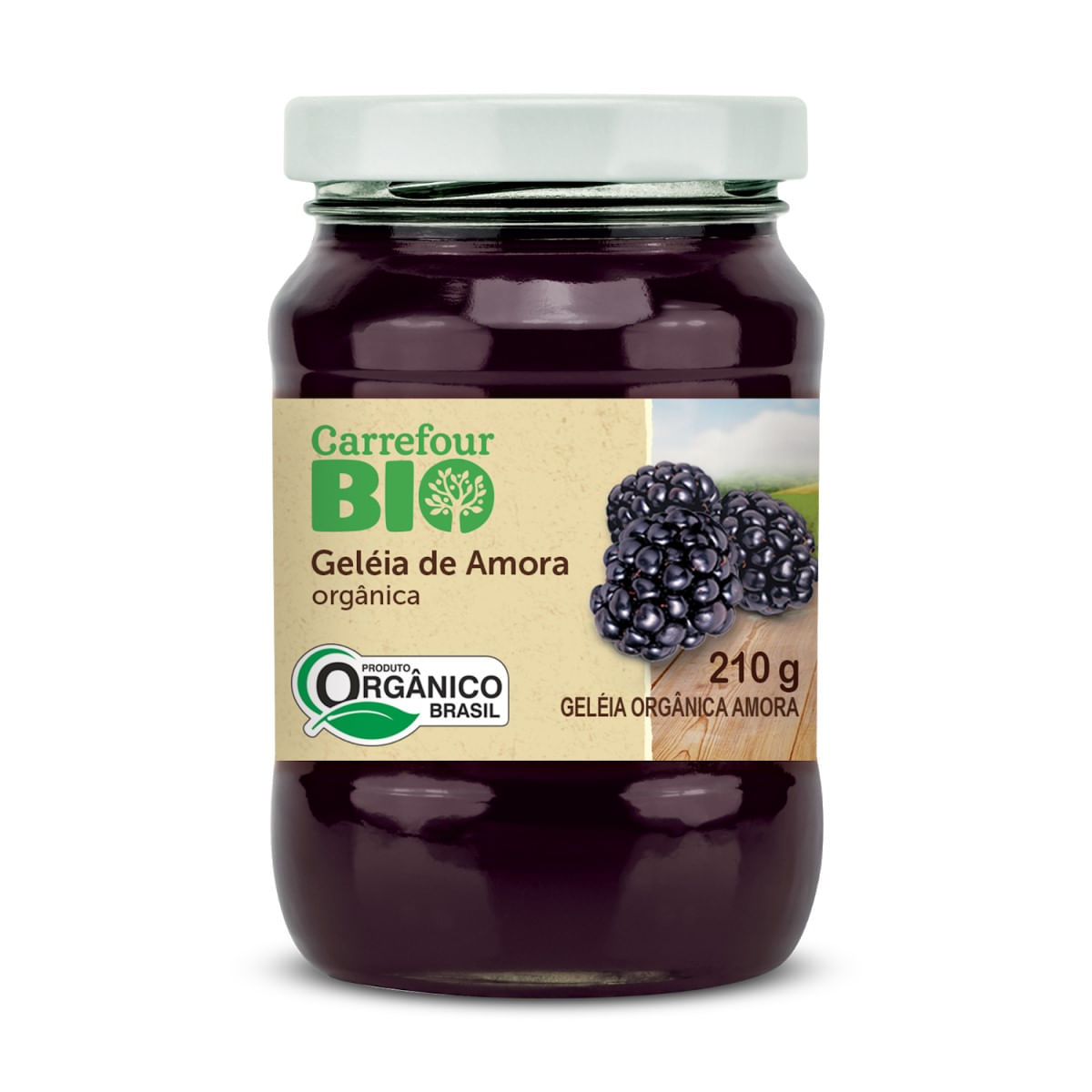 Geleia de Amora Orgânica Carrefour Bio 210 g