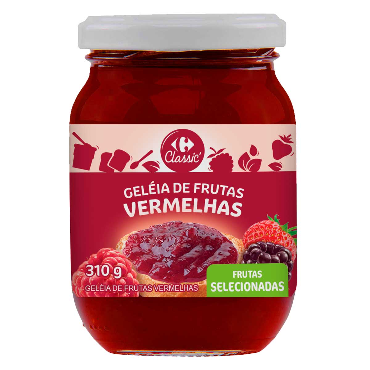 Geleia de Frutas Vermelhas Carrefour Classic 310 g