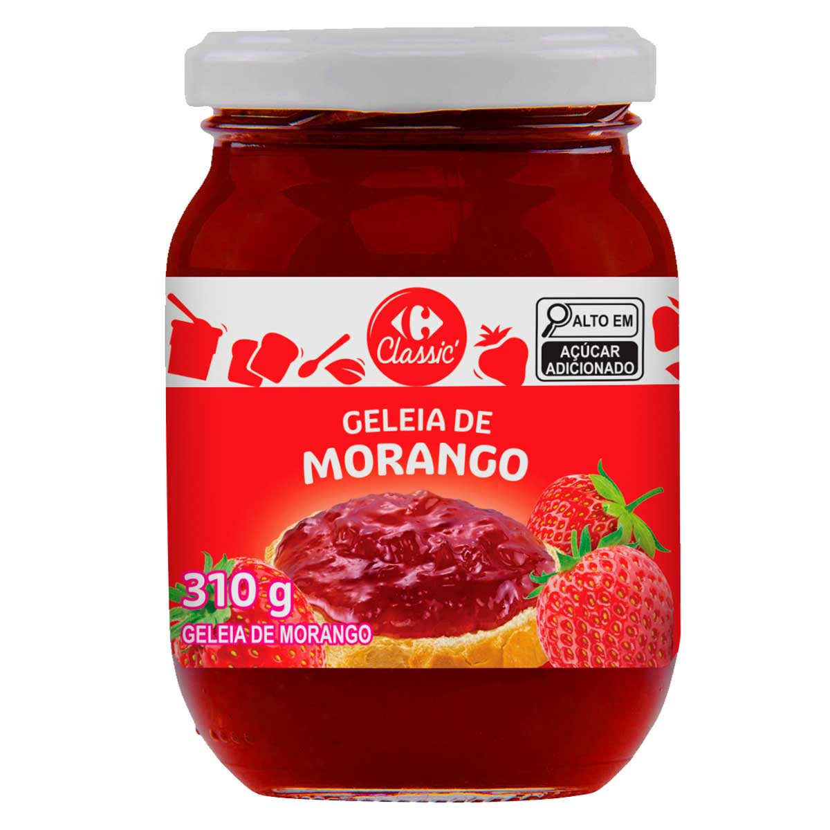 Geleia de Morango Carrefour Classic 310 g