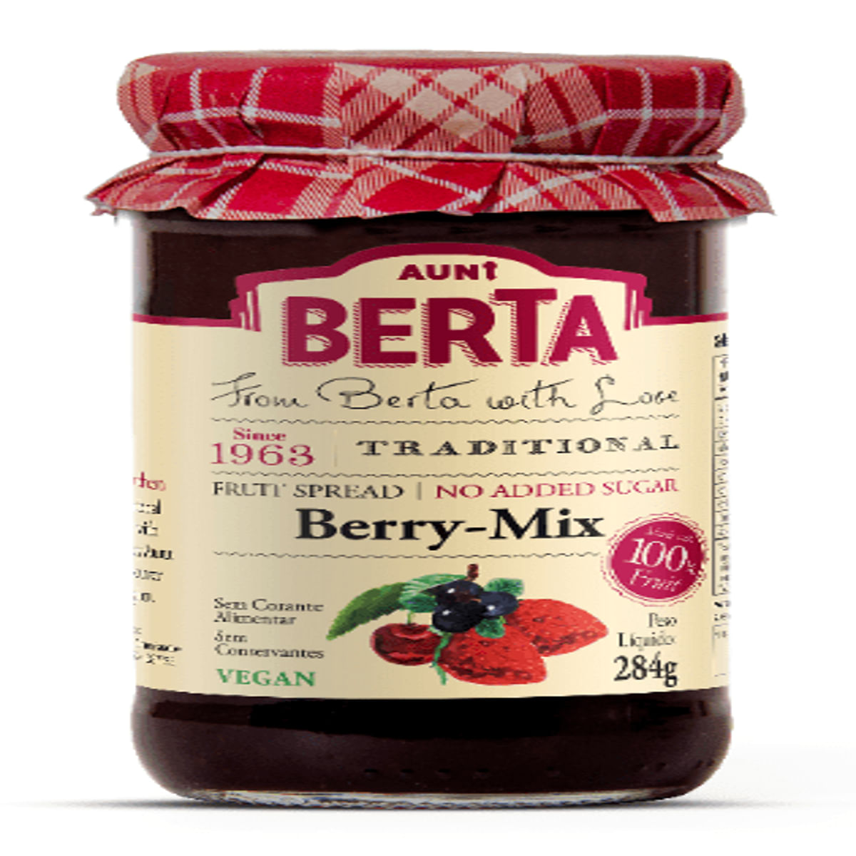 Geléia Israel Berry Mix Aunt Berta Vidro 284 g