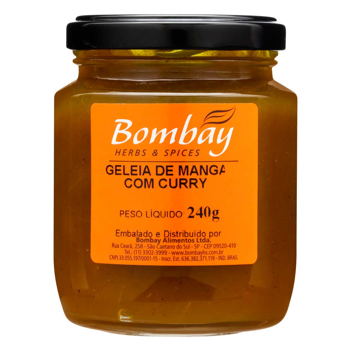 Geleia Sabor Manga com Curry Bombay Herbs &amp; Spices 240g