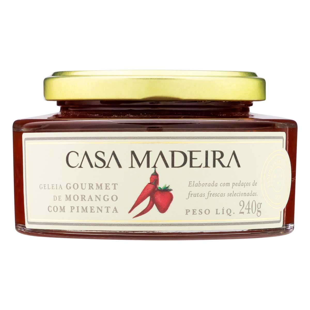 Geléia Sabor Morango com Pimenta Casa Madeira Gourmet 240g