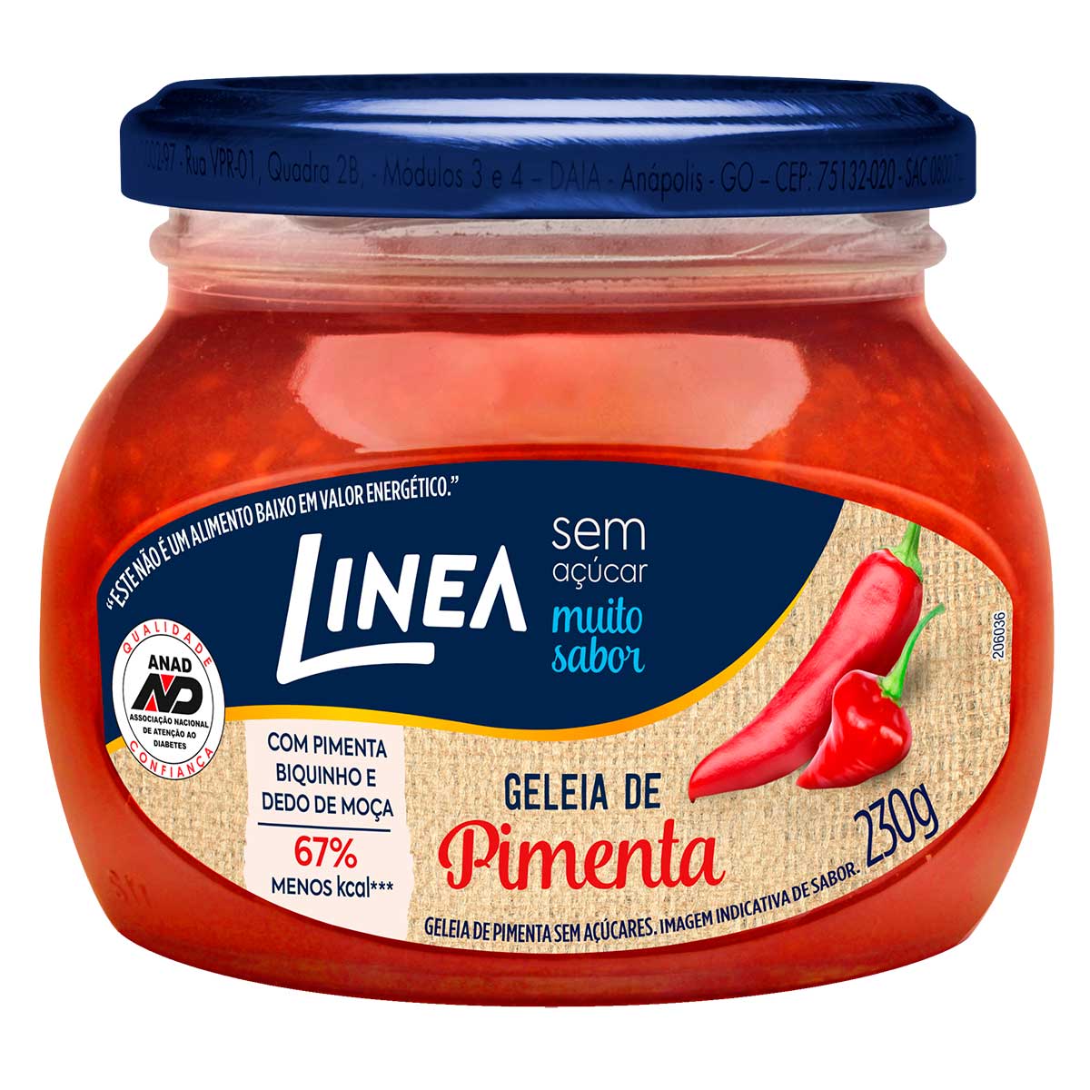 Geléia de Pimenta Vermelha Linea 230g