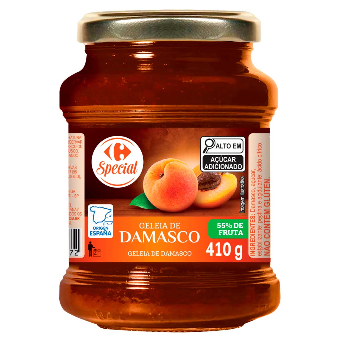 Geleia Sabor Damasco Carrefour 410 g