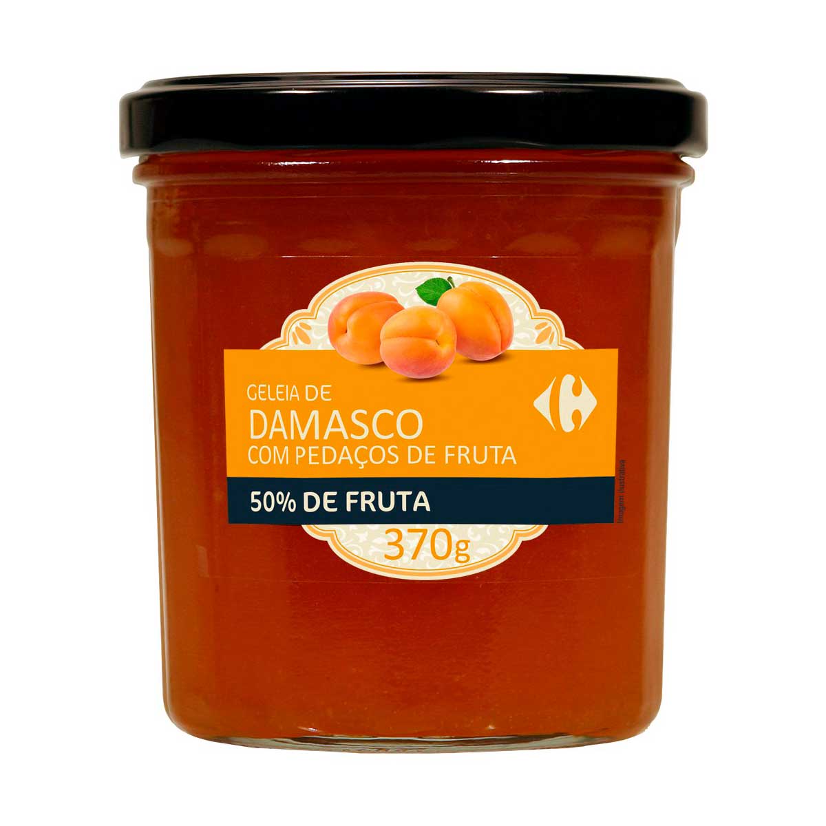 Geleia Sabor Damasco com Pedaços de Fruta Carrefour 370 g