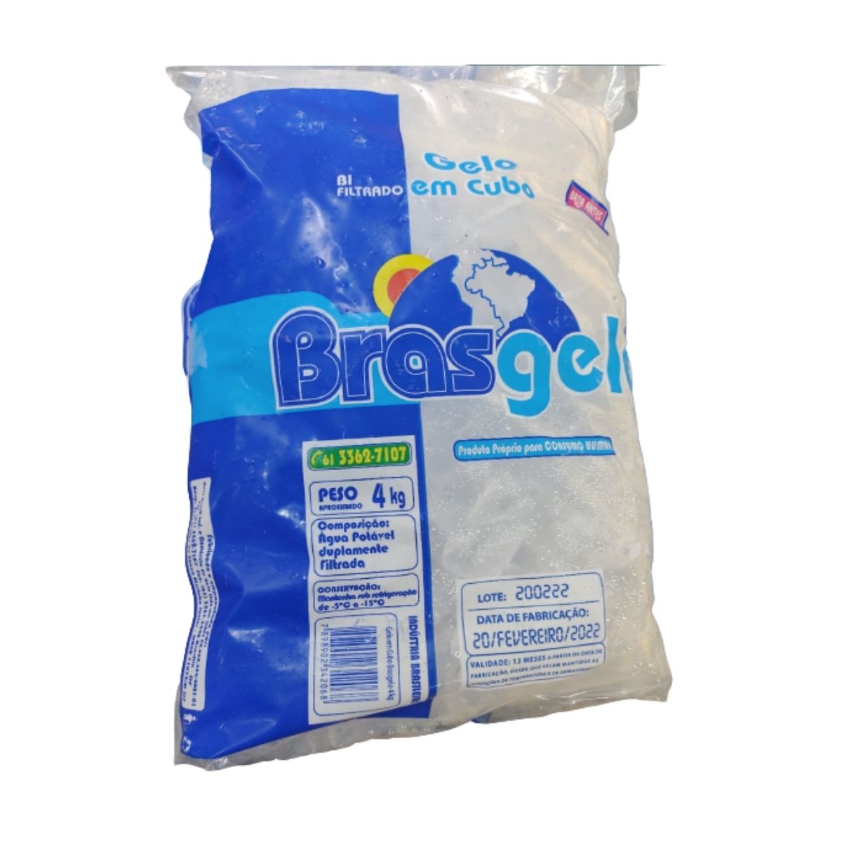 Gelo Cubo BrasGelo 4 Kg