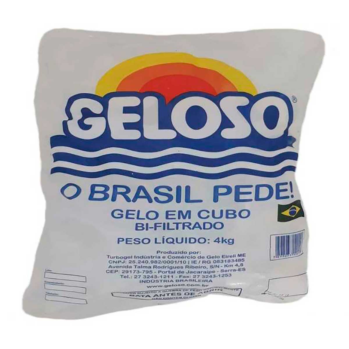 Gelo Cubo Geloso 4 Kg