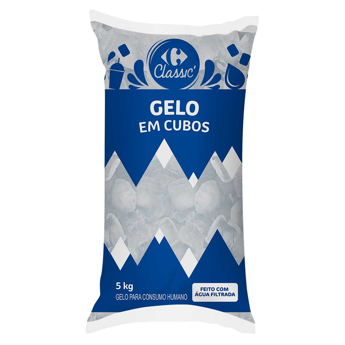 Gelo em Cubos Carrefour 5 kg