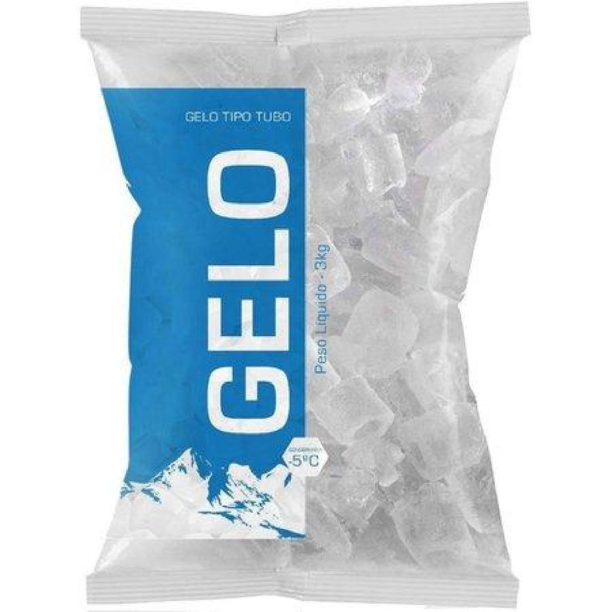 Gelo Tubos Gelo Pop Pacote 3 Kg