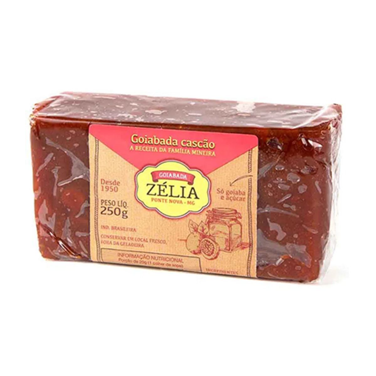 Goiabada Cascão Zélia Tablete 250 g