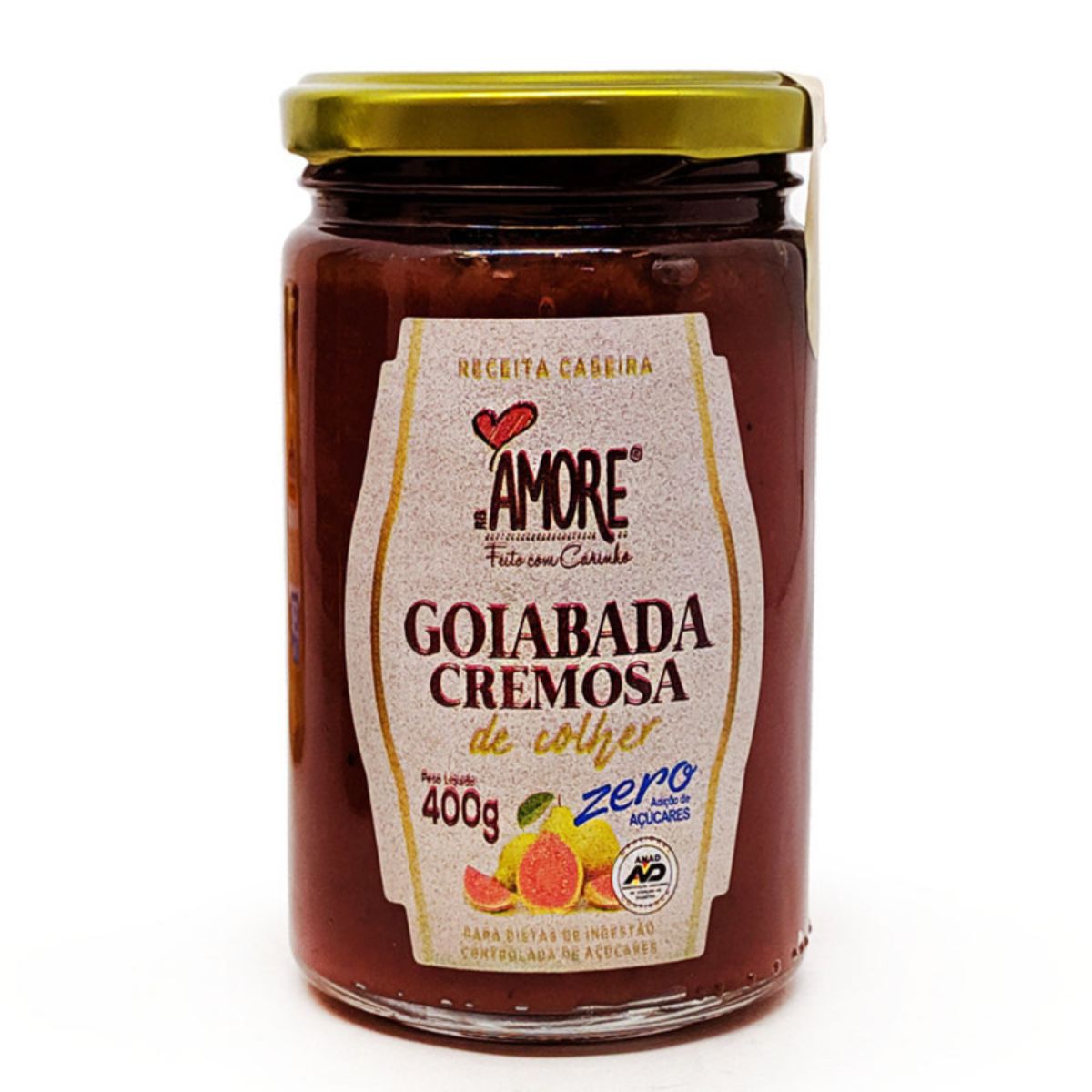 Goiabada Cremosa Rb Amore Zero Açúcar 400 g