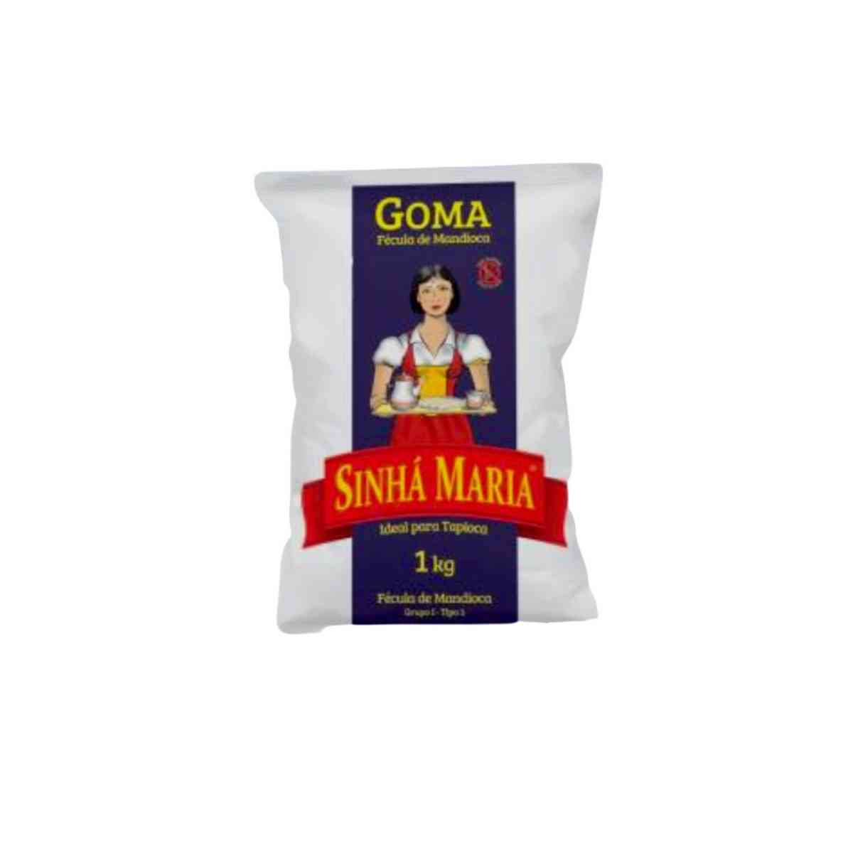 Goma Fécula de Mandioca Sinhá Maria 1 Kg