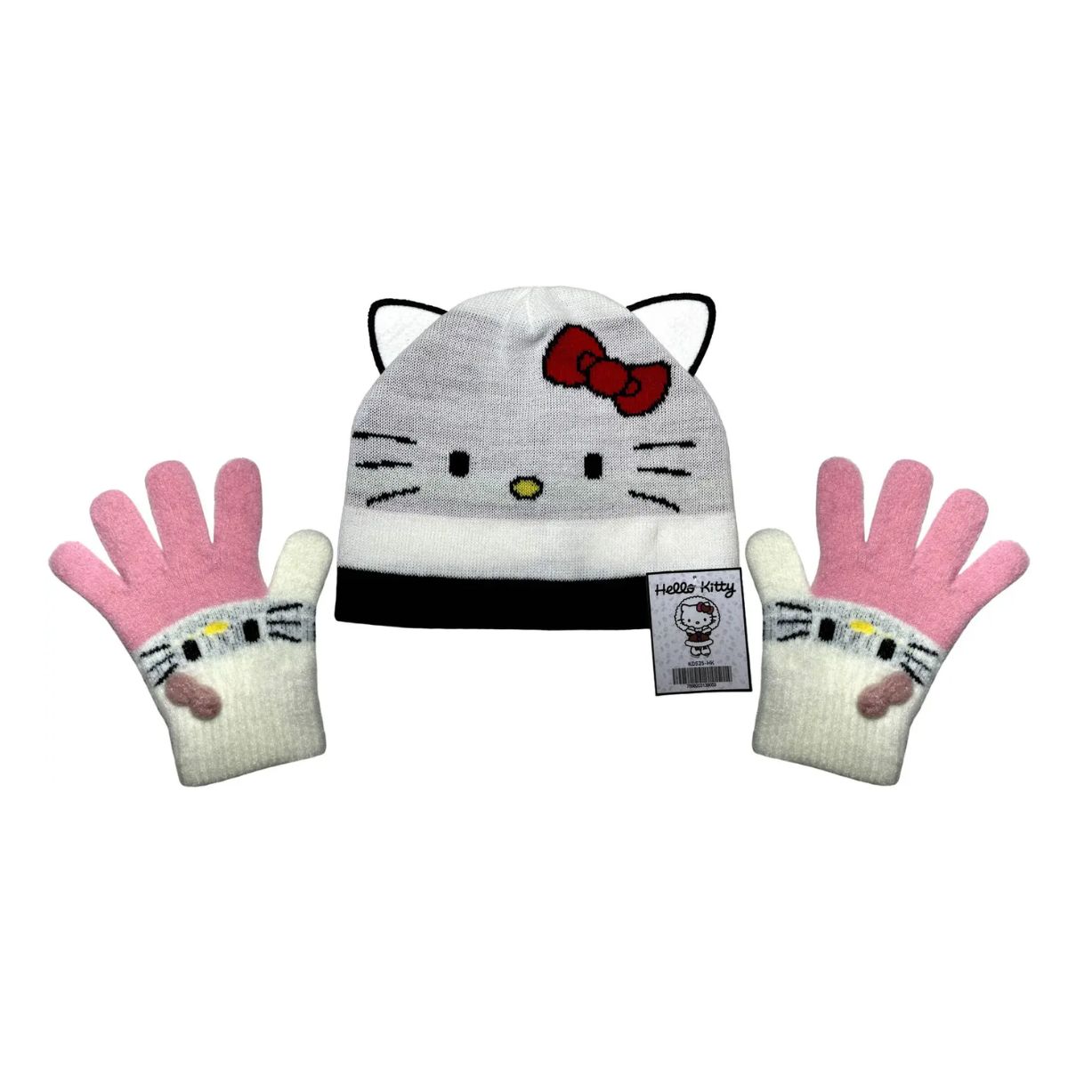 Kit Gorro Infantil KDS25 Hello Kitty Sanrio Branco