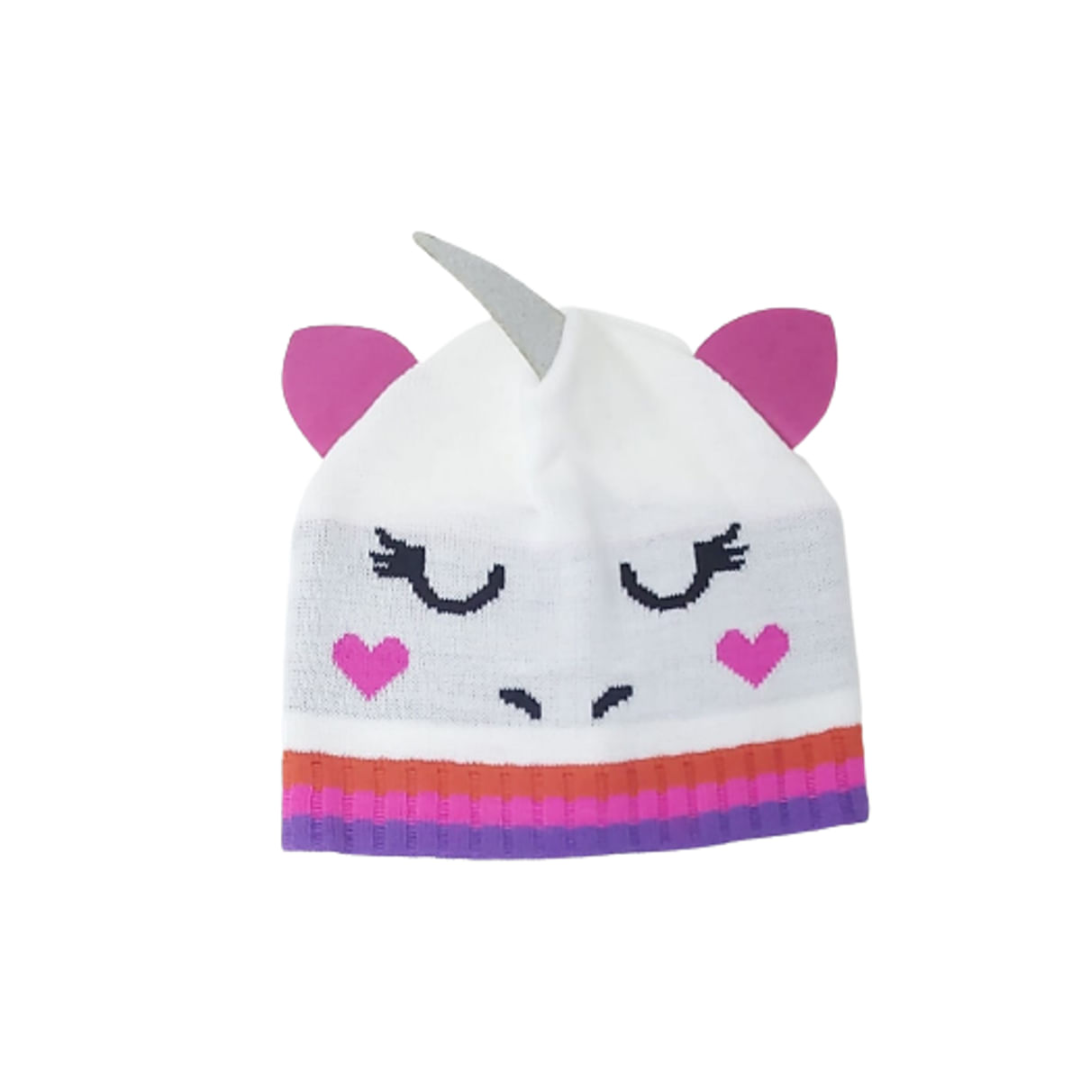 Gorro Infatil Unicornio Tex Branco