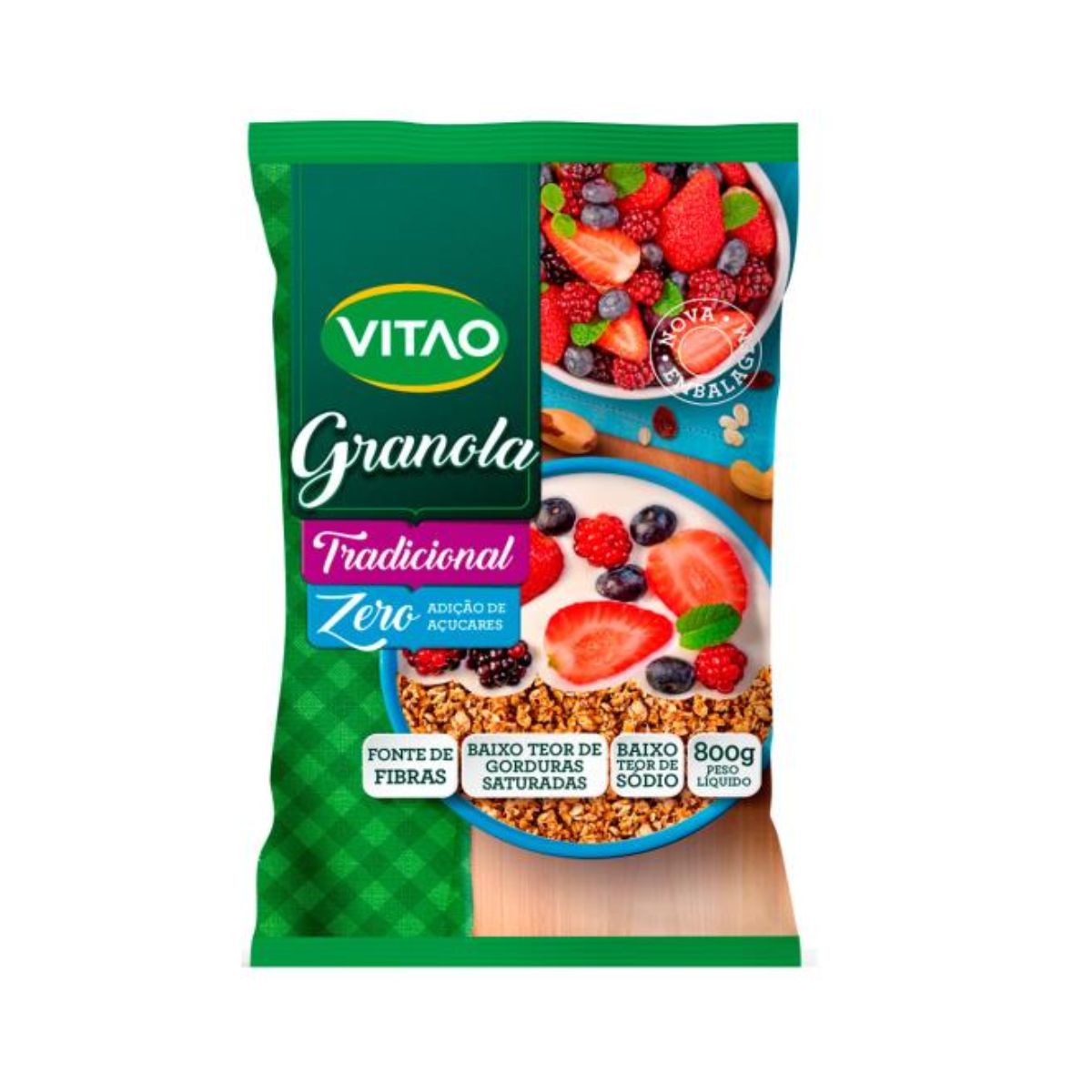 Granola Vitao Tradicional Zero Açúcar 800 g