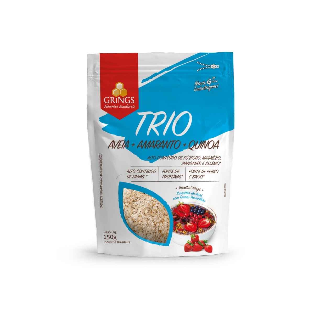 Trio Aveia com Amaranto e Quinoa Grings 150 g