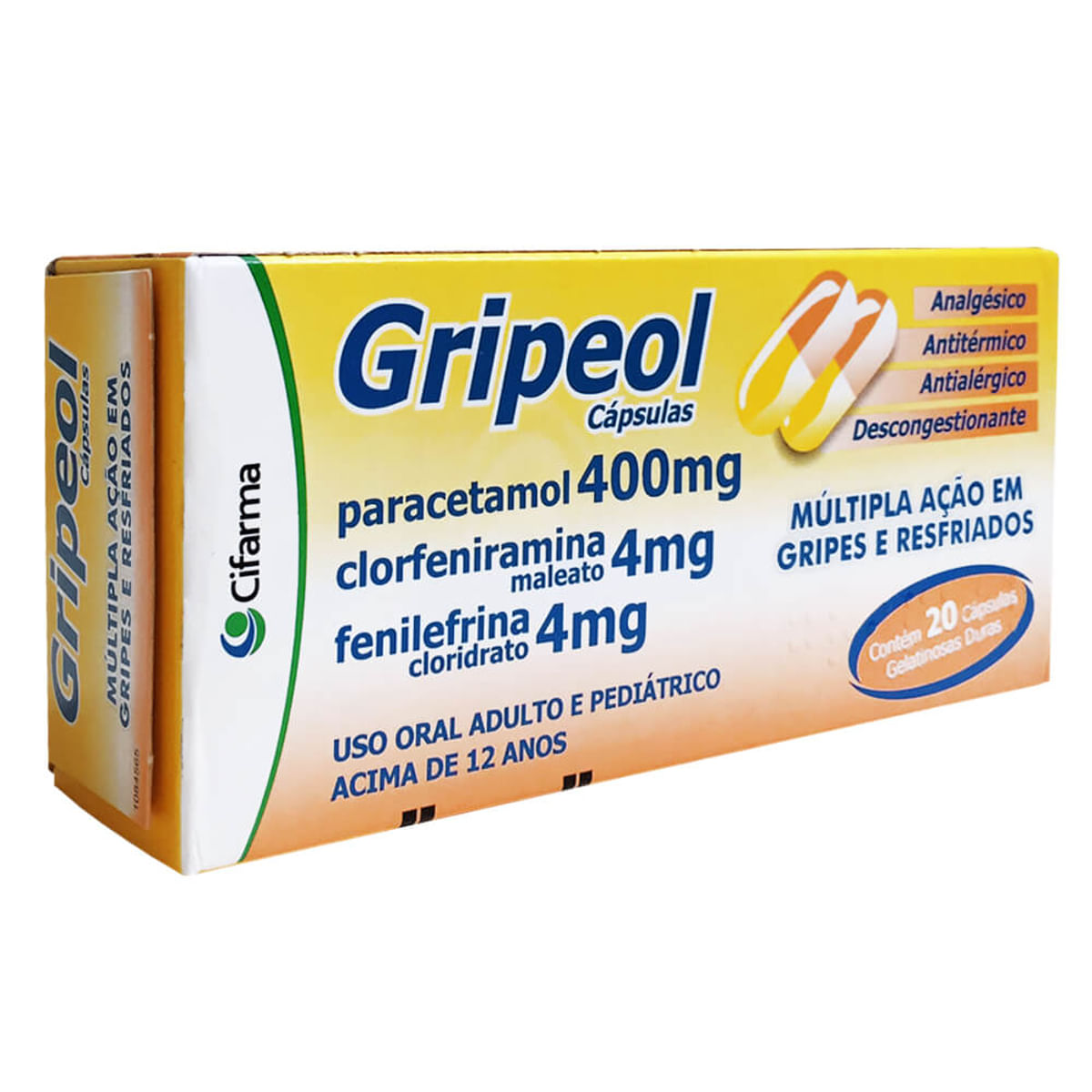 Gripeol Cifarma 20 Cápsulas