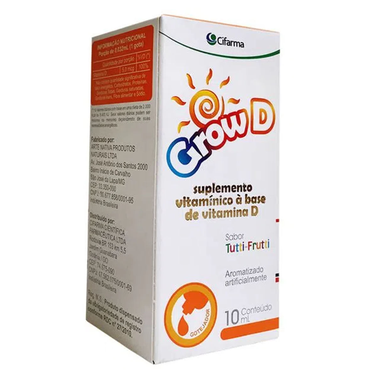 Suplemento Vitamínico D Grow D 10 Ml