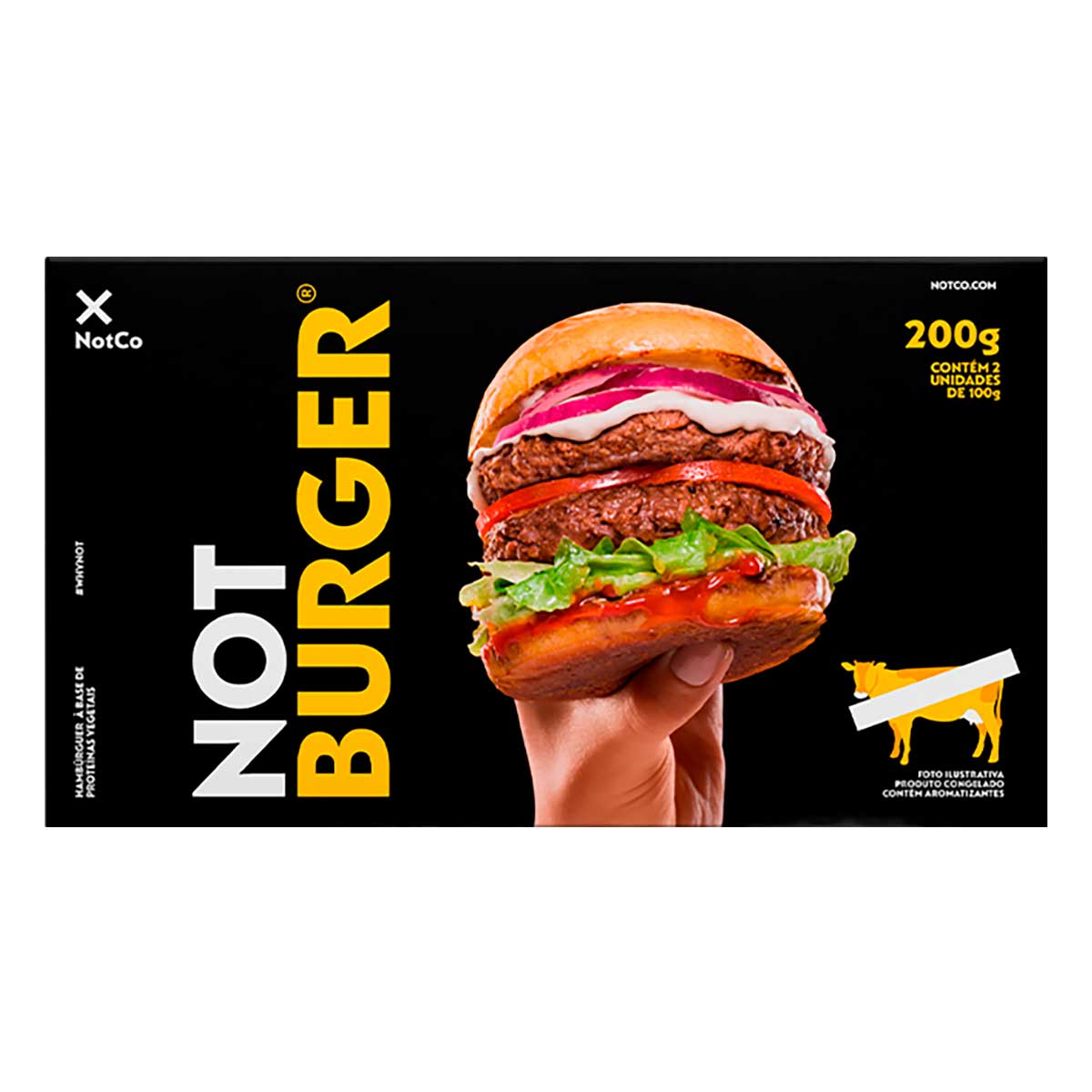 Hambúrguer de carne vegetal NotCo Burger 200 g