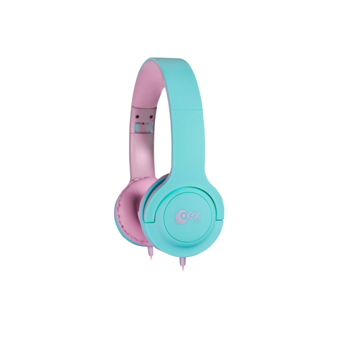 Headphone com Fio Kids Rosa, Verde Oex  HS317