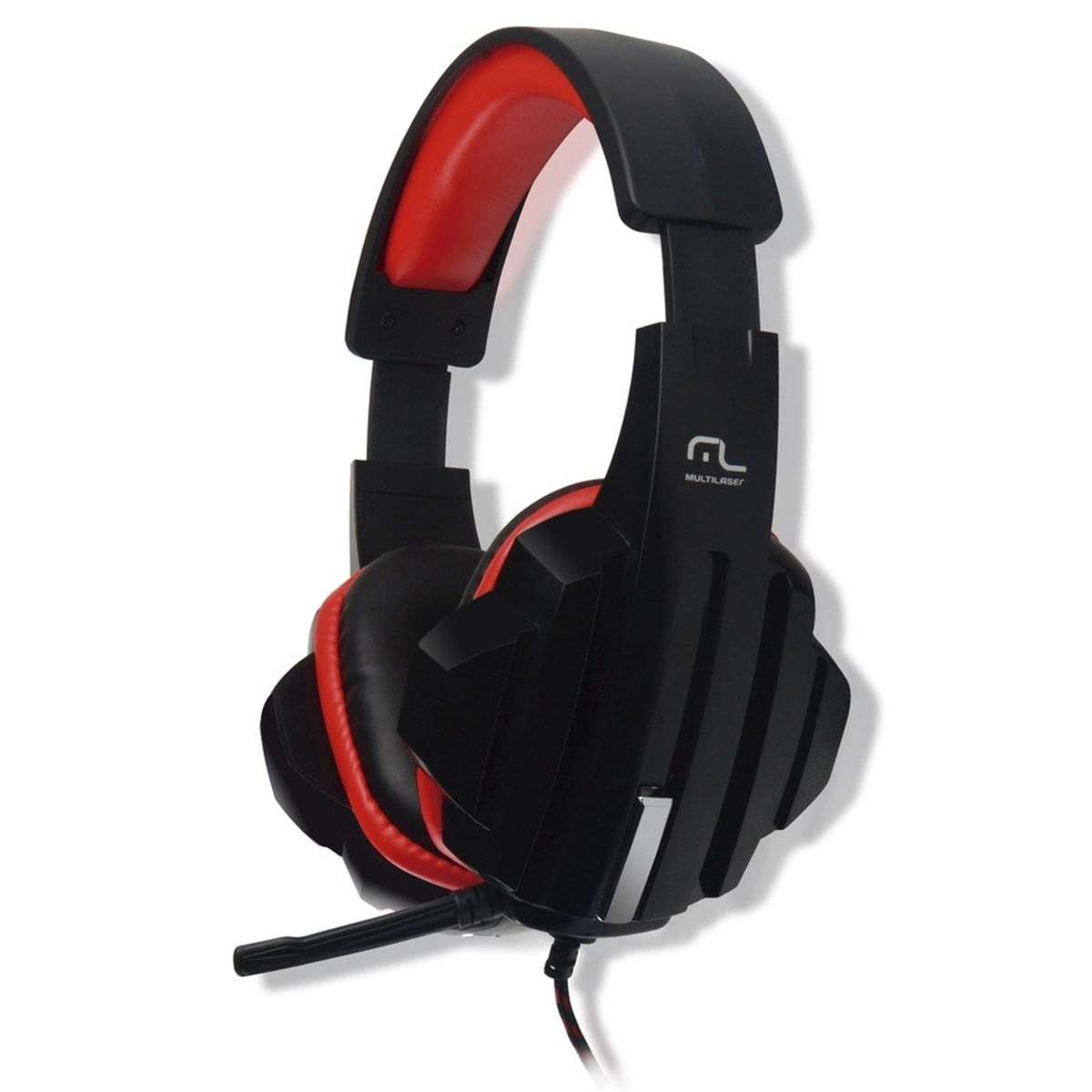 Headset Gamer Multilaser Ph120 Esw Preto E Vermelho