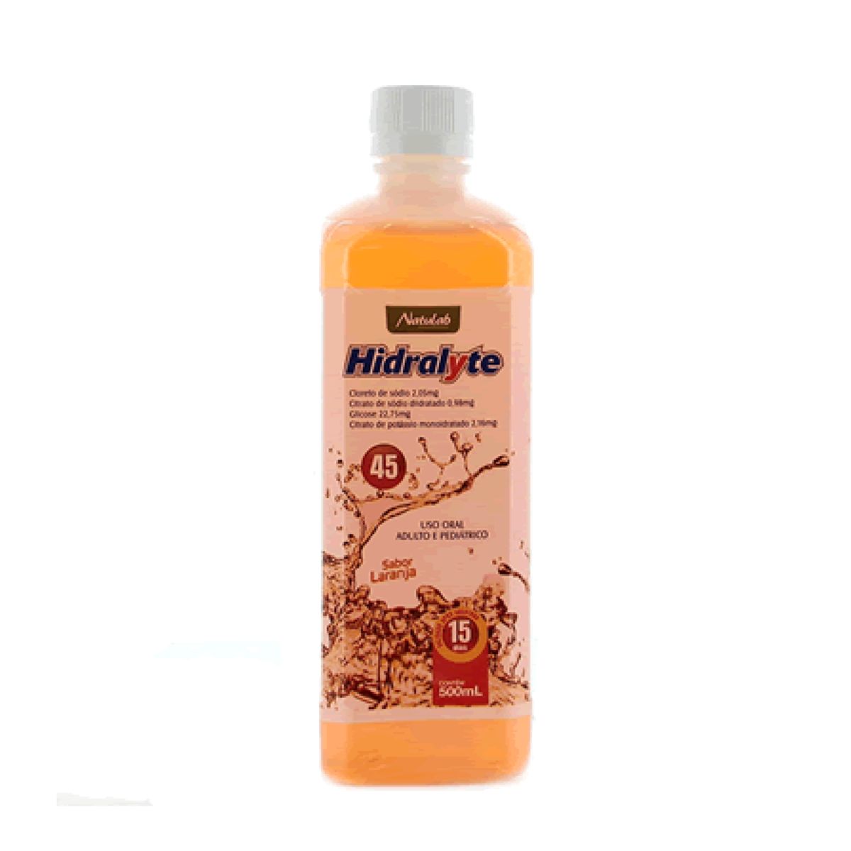 Hidralyte 45 Laranja com 500 ml