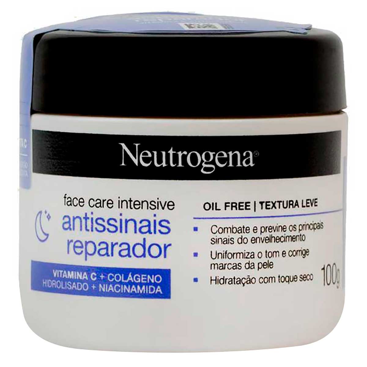 Hidratante Facial Antissinais Reparador Neutrogena Face Care Intensive 100g