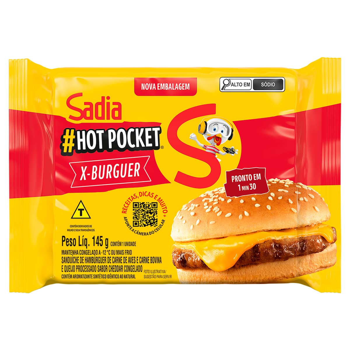 Hot Pocket X-Burguer Sadia 145g