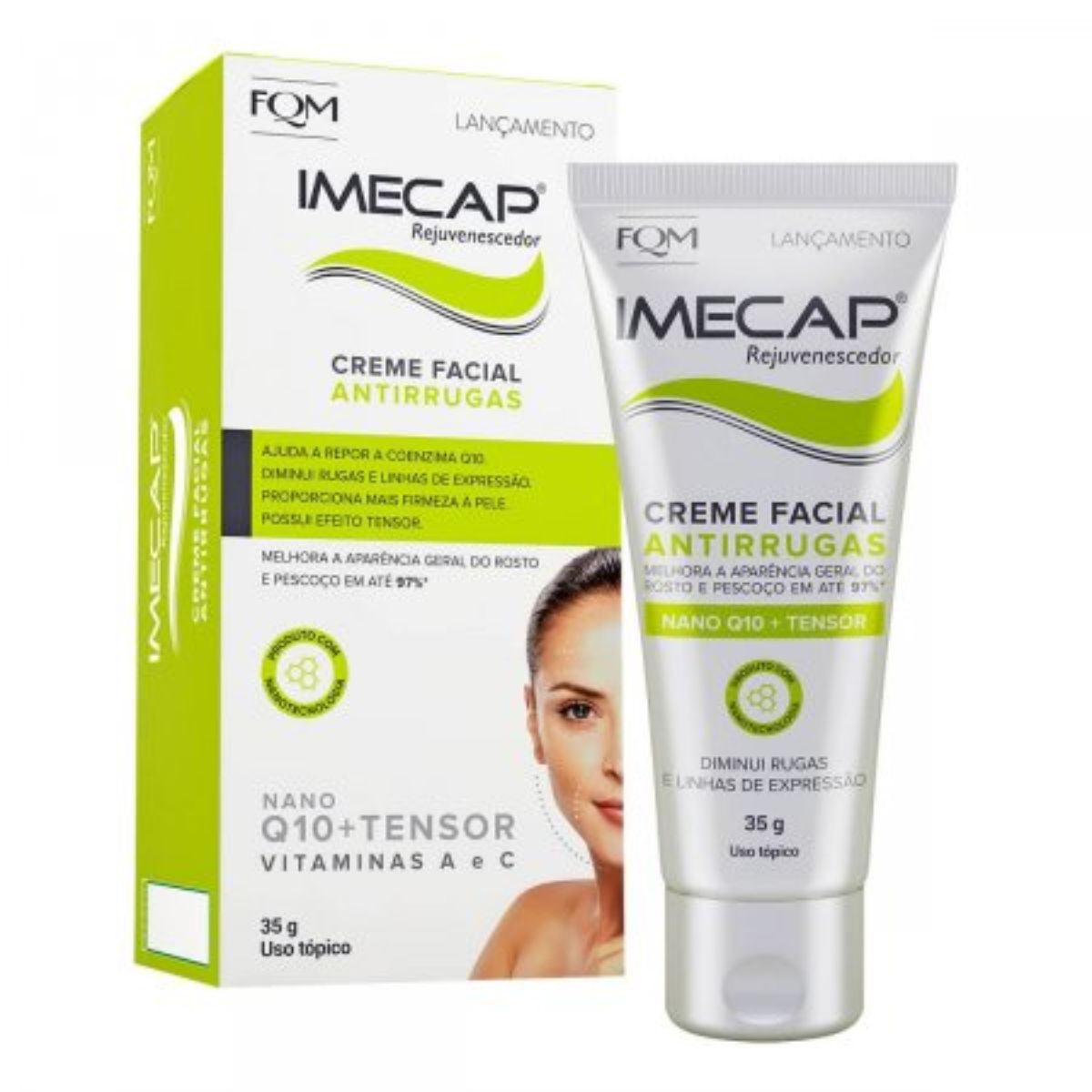 Creme Facial Antirrugas Imecap Rejuvenescedor Com 35g