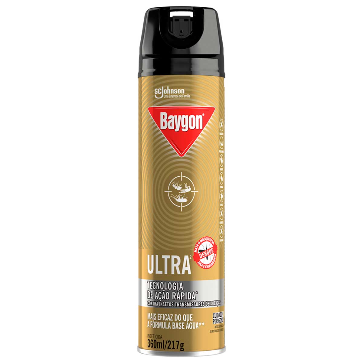 Inseticida Aerossol Baygon Frasco Ultra 360 ml Embalagem Econômica