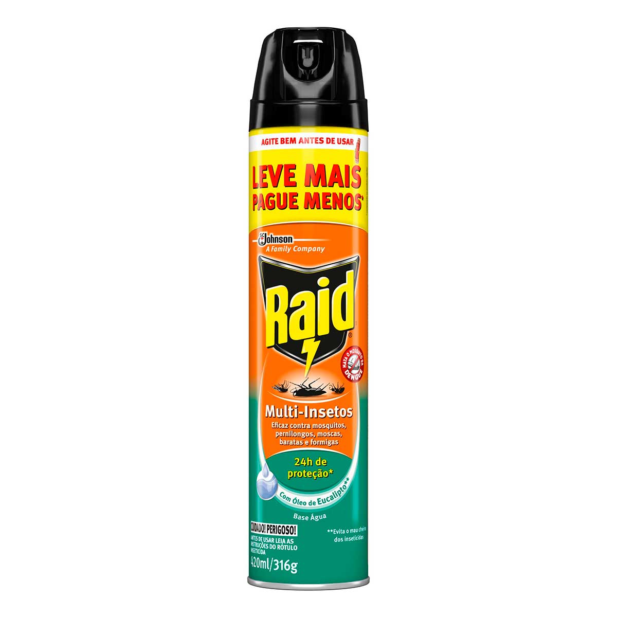 Inseticida Multi-insetos Raid Spray Leve Mais Pague Menos 420 ml