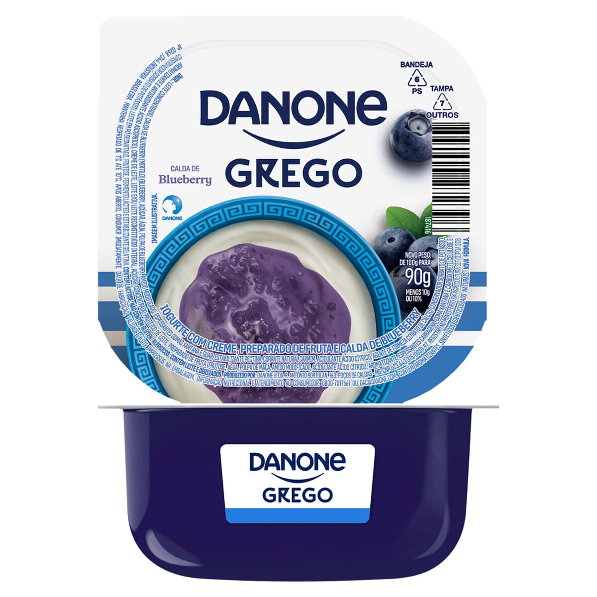 Iogurte Grego Danone Calda Blueberry 90g