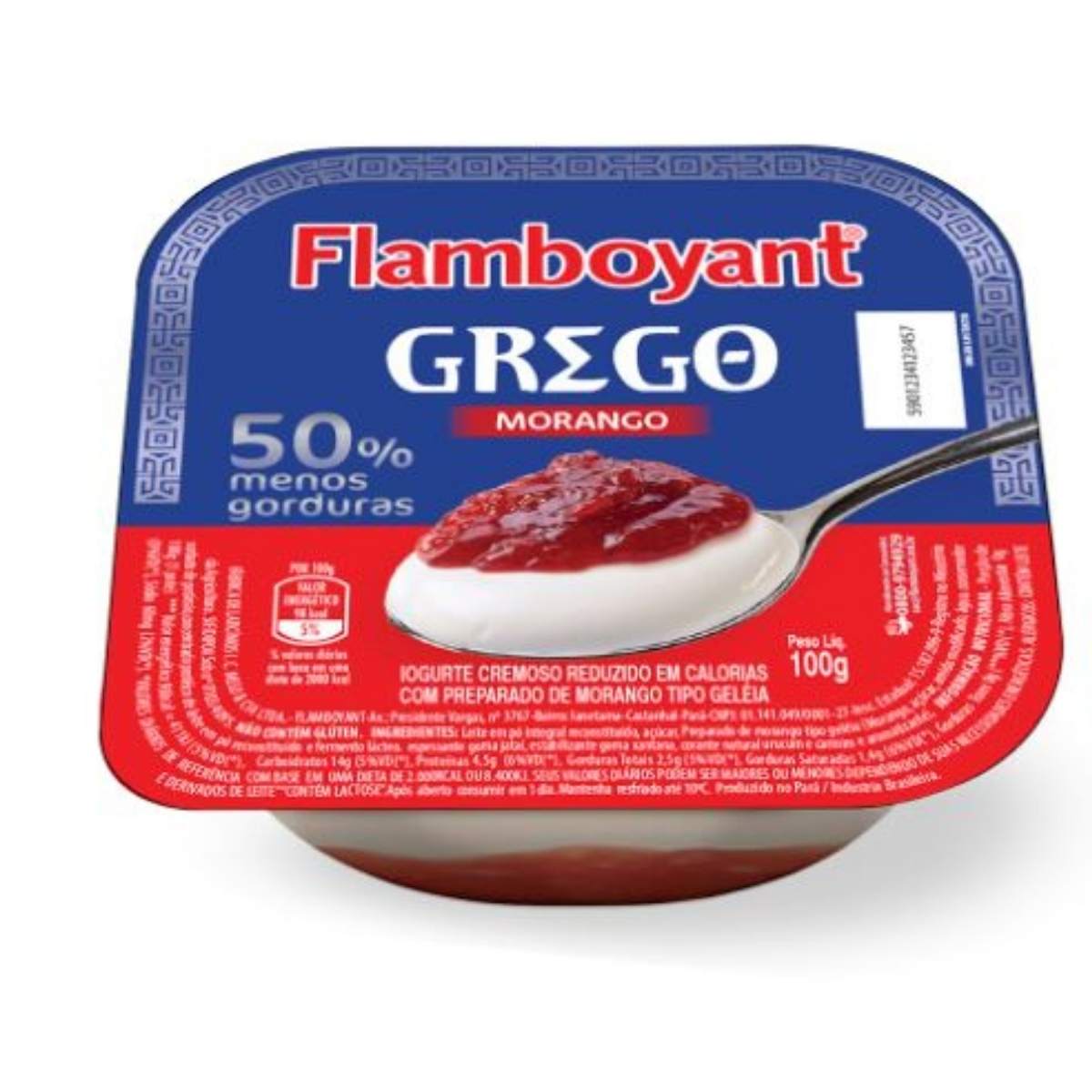 Iogurte Flamboyant Grego Geléia De Morango 100 g