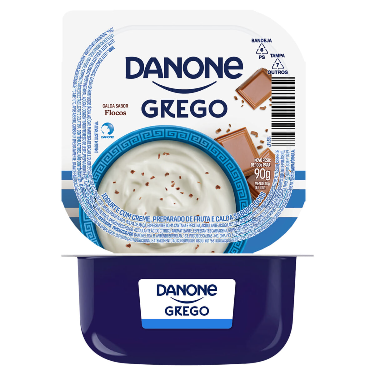 Iogurte Grego Danone Calda Flocos 90g